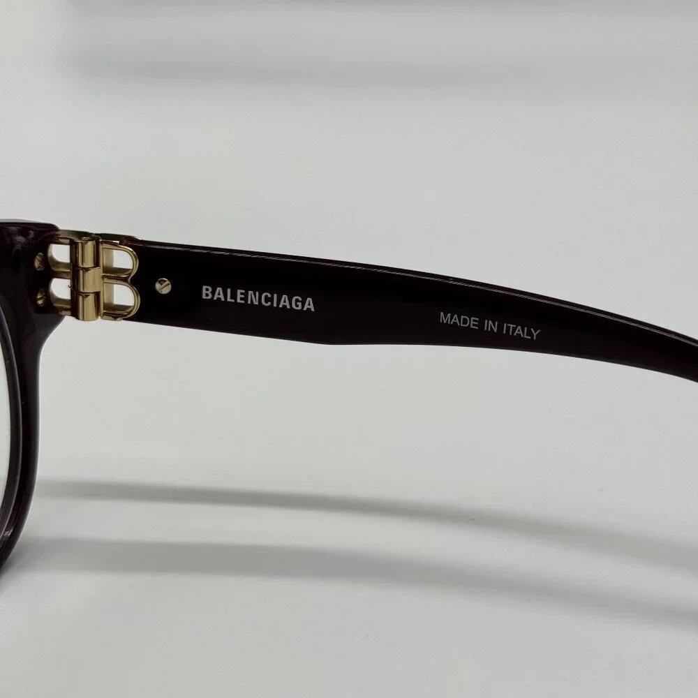NEW BALENCIAGA BB0173O 003 VIOLET WOMEN EYEGLASSES BALENCIAGA
